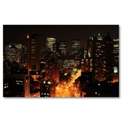 Αφίσα (Νέα Υόρκη, αξιοθέατα, θέα, πόλη, αρχιτεκτονική, κτίρια, Νέα Υόρκη, nights, φώτα)